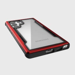 Samsung Galaxy S22 Ultra - Raptic/X-Doria Defense Shield Case mit rot Rahmen – Bild 6