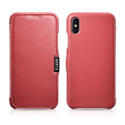 iPhone X/XS - Custodia Flip Serie Lusso iCarer Rosso RIX02 – Bild 8