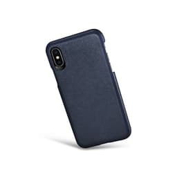 iPhone X/XS - iCarer Detachable PU Leather Wallet Case, dark blue – Bild 3