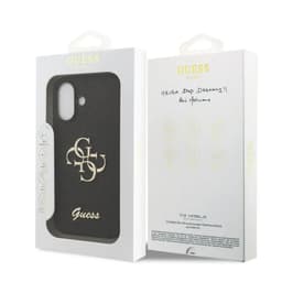 iPhone 17 - Étui métal Guess Logo, noir GUHCP17SHG4SGK – Bild 5