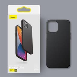 iPhone 12 Mini - Étui en similicuir Baseus, noir – Bild 1