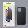 iPhone 12 Mini - Étui en similicuir Baseus, noir