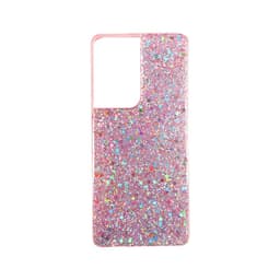 Samsung S21 pailleté rose case – Bild 1