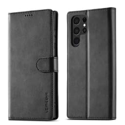 Samsung Galaxy S21 Plus - Etui portefeuille LC.IMEEKE avec 3 emplacements pour cartes & fermeture magnétique, noir – Bild 1