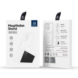 iP 12/13/14/15/16 Series . Dux Ducis Magnetic PU Leather Wallet Stand with MagSafe, Scbwarz – Bild 6