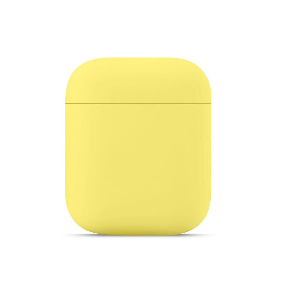 Custodia in silicone per Airpods 1a+2a generazione giallo