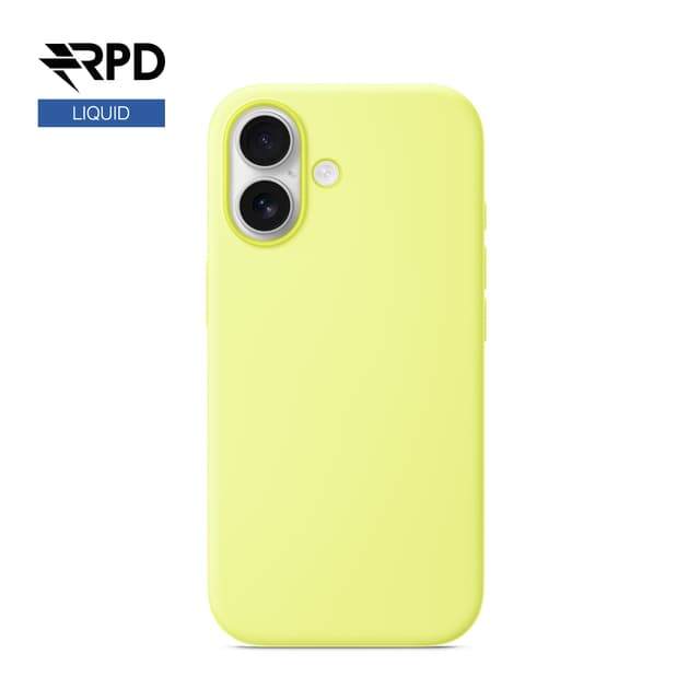 iPhone 17 - Silicone Case neon yellow, liquid (Magsafe version)