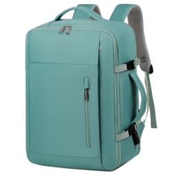 Okade S3610 Laptop backpack 17.3 inch - Business travel backpack with USB, suitcase design, mint green – Bild 1