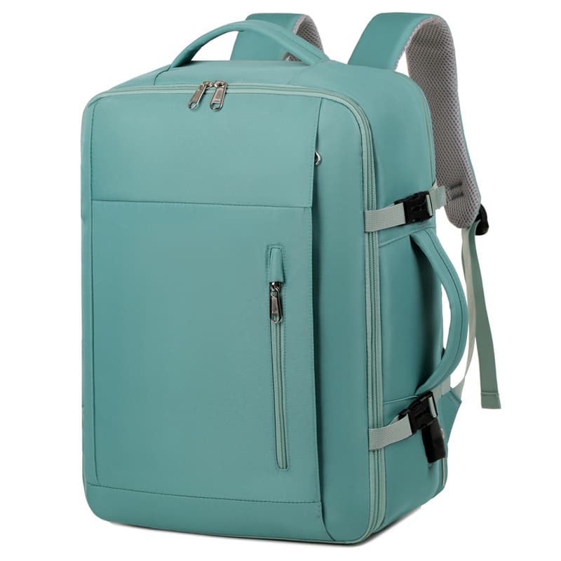 Okade S3610 Laptop backpack 17.3 inch - Business travel backpack with USB, suitcase design, mint green