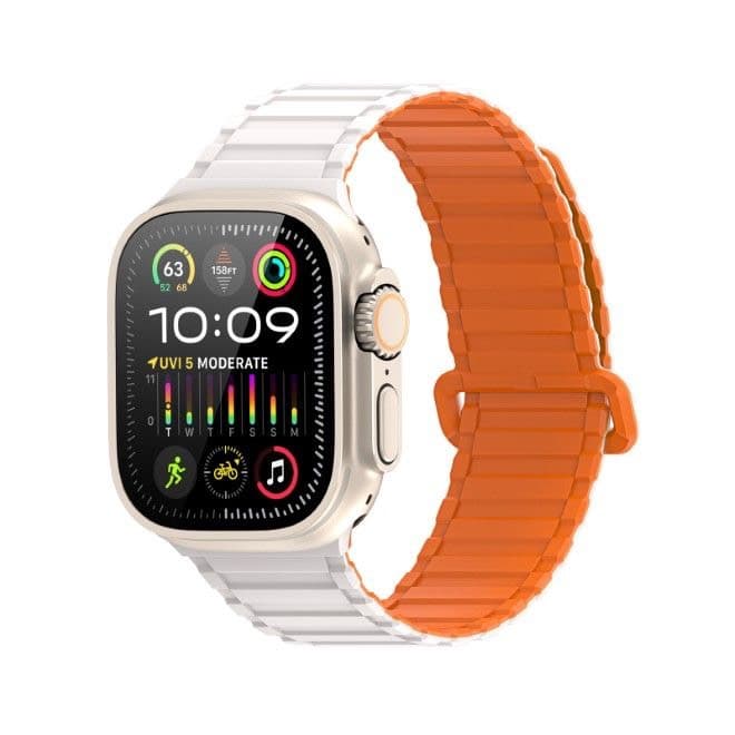 Apple Watch - DUX KJ Version Strap (42-49mm) Weiss-Orange