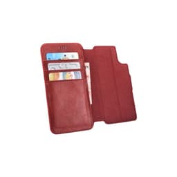 iPhone XR iCarer étui portefeuille détachable en cuir PU rouge – Bild 4