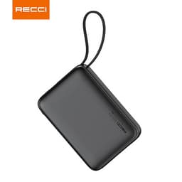 Recci - RPB-P63 20000mAh Powerbank, mit 22.5W integriertem USB Type-C Kabel, silber – Bild 2
