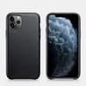 iPhone 11 Pro Max - iCarer genuine leather back case black (RIX1120-BK)