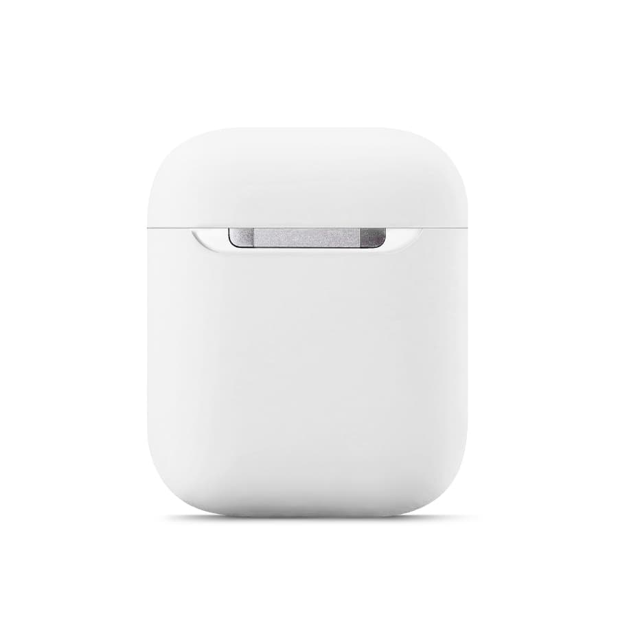 Airpods 1a+2a generazione - Custodia da appendere in silicone bianco