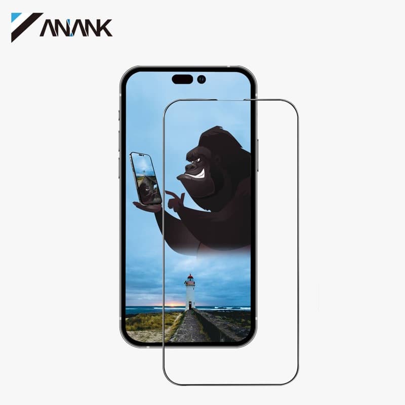 ANANK 2.5D Corning Gorilla Transparentes Panzerglas für iPhone 16 – 5-fach verstärkt