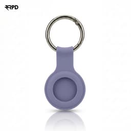 Portachiavi AirTag - Custodia in silicone RPD con anello in metallo, grigio lavanda – Bild 1