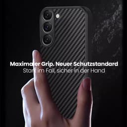 Samsung Galaxy S21+ - Étui robuste en TPU avec aspect carbone, noir – Bild 7