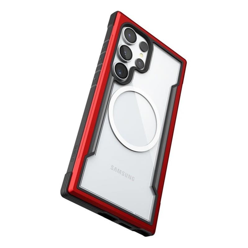 Samsung Galaxy S24 Ultra - Scudo di difesa Raptic, MagSafe rosso – 4