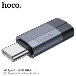 Hoco UA29 Typ-C auf Lightning Adapter weiblich, dunkelblau – Bild 2
