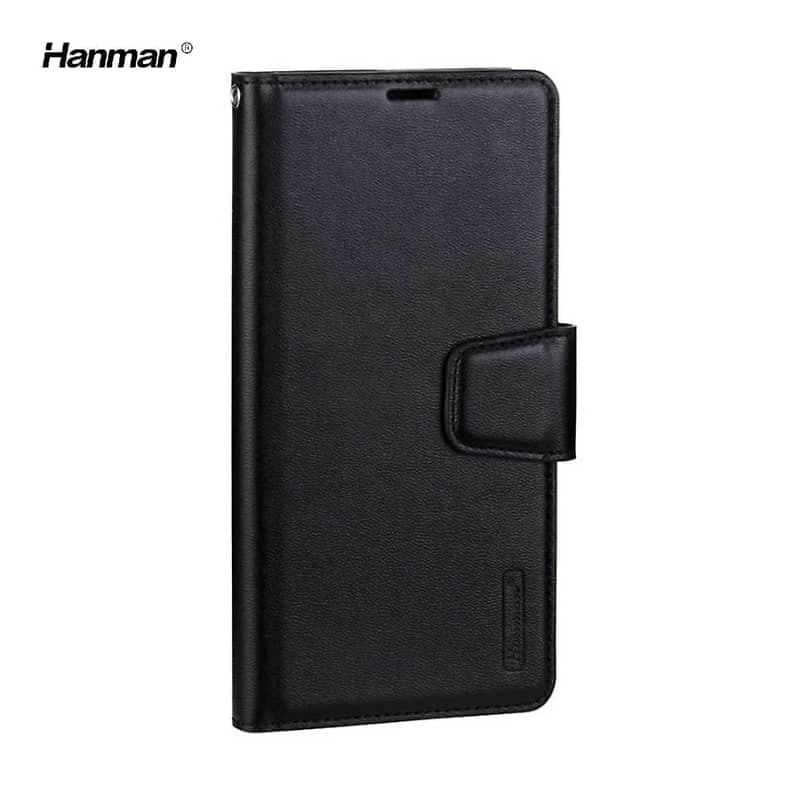 Samsung Galaxy Note 10 - Hanman Mill Flip Case mit 3 Kartenfächern, schwarz – 2