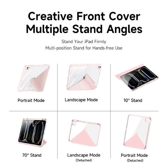 iPad Pro 11 (2020/2021/2022) - Dux Ducis Magi Series, aufstellbares Flip-Etui, pink – 4