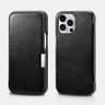 iCarer iPhone 15 Pro - Vintage leather Flipcase schwarz (WMI15230614-BK)