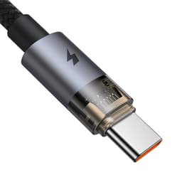 McDodo - Câble 3 en 1, transparent, USB-A vers C + Lightning + Micro-USB, 1,2 m, noir – Bild 8
