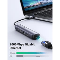 Ugreen - Hub USB-C 5-in-1 con HDMI ed Ethernet (CM418 / 10919), argento/nero – Bild 7