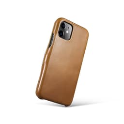iPhone 11 - iCarer Luxury Series Echtleder Flip Case Kastanienbraun (RIX1108-GG) – Bild 7