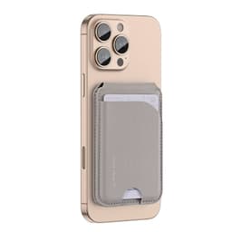 iPhone 12/13/14/15/16 Series . Dux Ducis Magnetic Leather Wallet Stand with MagSafe, Grau – Bild 6