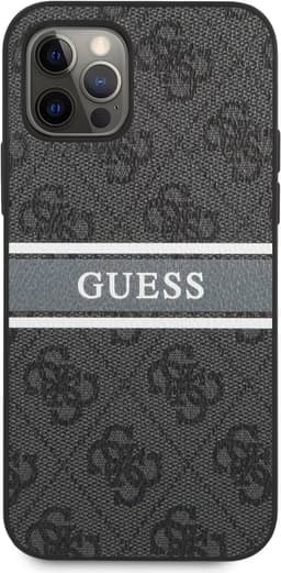 iPhone 13 Pro - Guess Backcover Case Stripe Black - GUHCP13L4GDGR – Bild 1