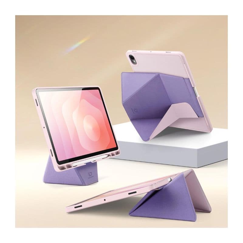Samsung Galaxy Tab S11- Dux Ducis Vers Series, aufstellbares Flip-Etui, Pink – 4