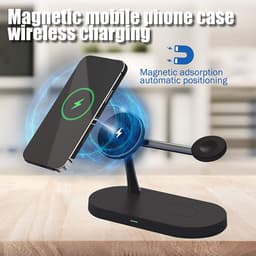 chargeur magnétique rapide sans fil 5 en 1 15W noir – Bild 6