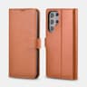 Samsung S22 Ultra - Echtleder Flip Case braun (AKSM06)