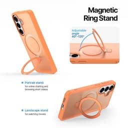 Samsung Galaxy S26 - Serie Dux Ducis Yind con funzione Magsafe e stand, arancione – Bild 4