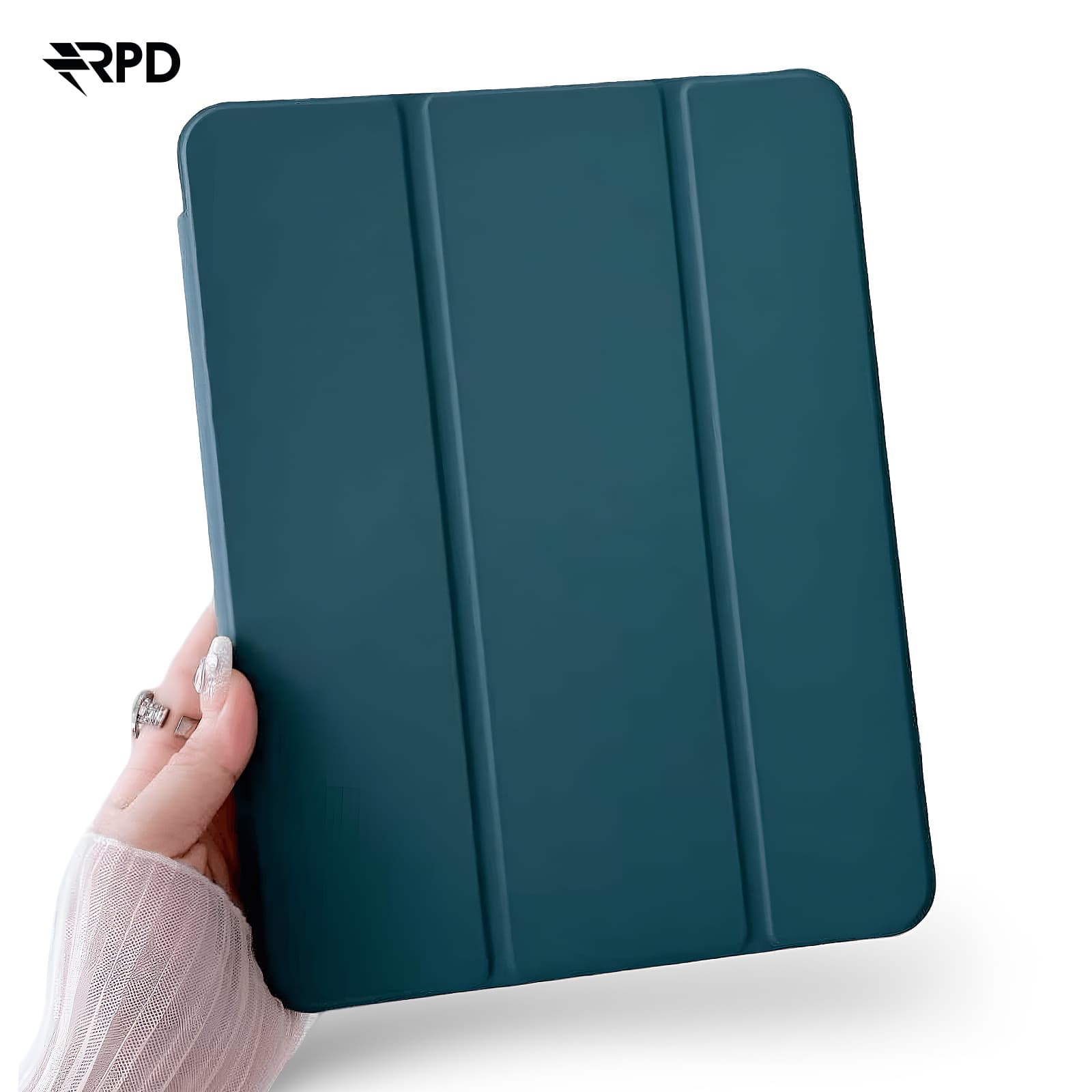iPad Pro 12.9 (2018-2022) / Air 13 (2024/2025) - RPD SBL Tri-Fold Case, Dunkelgrün
