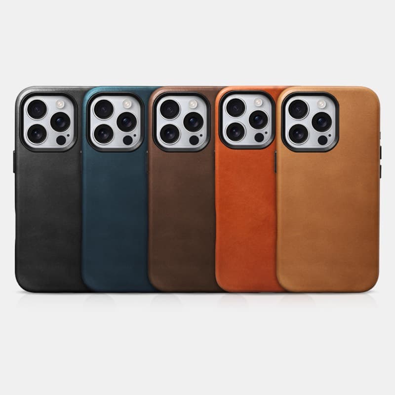 iPhone 17 Pro Max - iCarer Oil Wax Premium Magsafe Backcase, light brown – 4