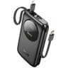Hoco - Q19 Lucky 30W Powerbank avec écran numérique et câble, 10000mAh, noir