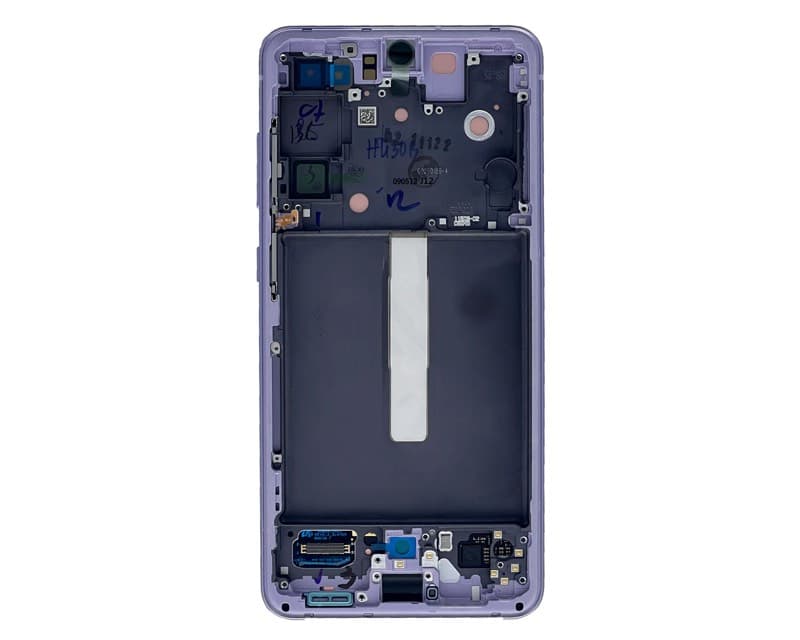 Samsung Galaxy S21 FE vetro anteriore / LCD lavanda viola, nuovo, originale SMG990B