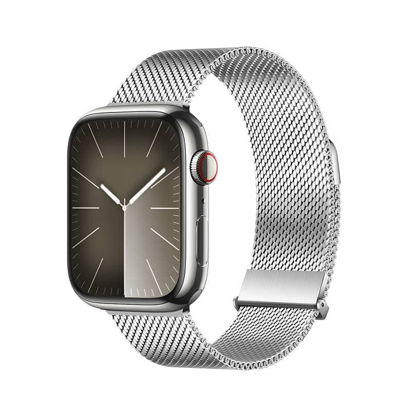 Apple Watch - DUX Milanese Pro Version Strap - 42mm/44mm/45mm/46mm(10.Gen)/49mm, Silber