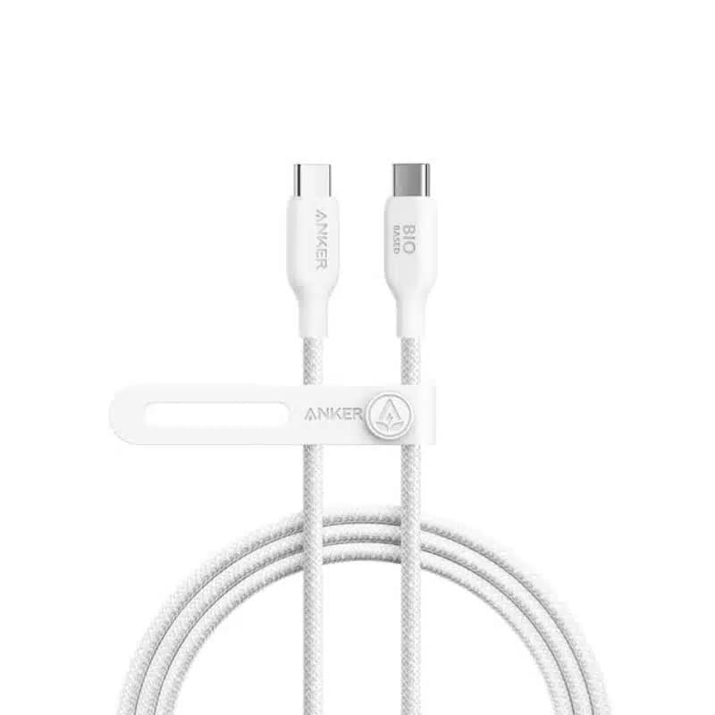 Anker - 544 USB-C zu USB-C - 240W - 1.8 m - BioBraided - Weiss