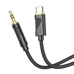 Hoco UPA30 Digital Audio / AUX Umwandlungskabel auf Typ-C, Schwarz – Bild 1