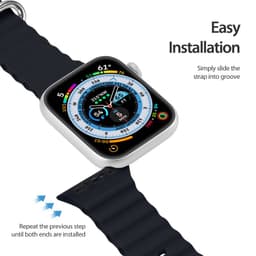 Apple Watch - DUX OceanWave Version Strap - 42mm/44mm/45mm/46mm(10.Gen)/49mm, Midnight – Bild 7