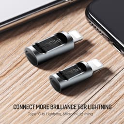 Rock - RCB0605 - Type-C auf Lightning Adapter, vielseitig kompatibel, Schwarz – Bild 9