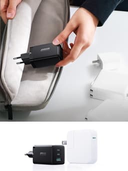 Joyroom - 65W GaN Ultra 2C1A Schnellladegerät + 100W USB-C zu USB-C Kabel (1,2m), Schwarz (EU) (TCG01) – Bild 4