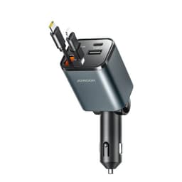 Joyroom - Chargeur de voiture 30W 3-in.1 rétractable, gris foncé (JR-CCL07) – Bild 1