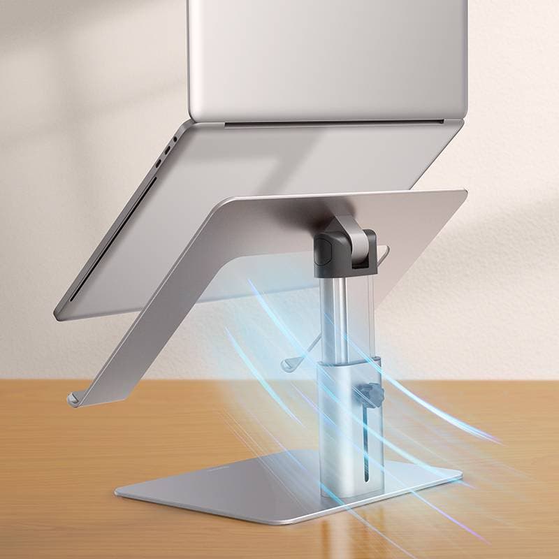 Baseus - Adjustable metal laptop stand, silver (LUJS000012) – 4