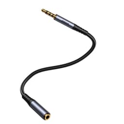 Joyroom - SY-A09 Câble d'extension AUX série transfert audio (3,5mm mâle vers 3,5mm femelle, 1,2m), Noir – Bild 2