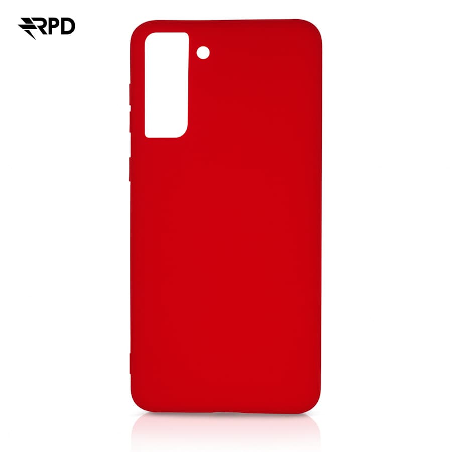 Samsung S21 Plus - Custodia in silicone, rosso