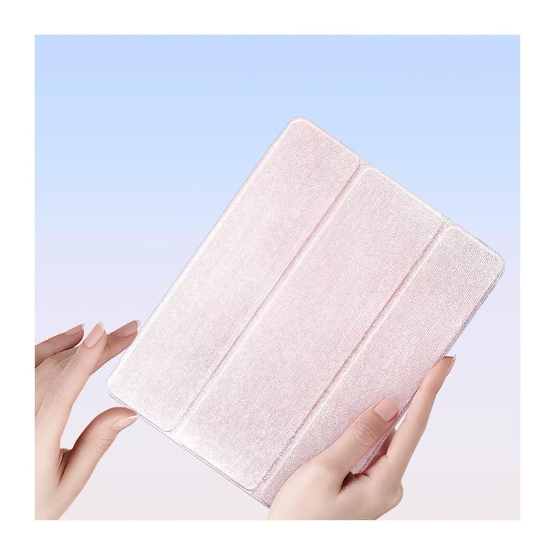 iPad Air 11 / Air 4/5 10.9 / Pro 11 - Dux Ducis Unid Series, aufstellbares Flip-Etui, Pink + Herzen – 3